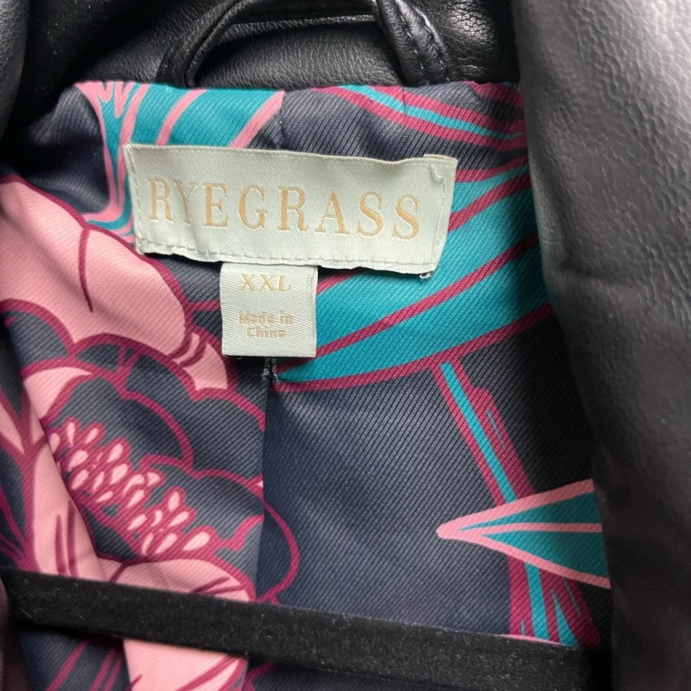 Ryegrass Moto Jacket Size XXL Black and Gold - Picture 3 of 3